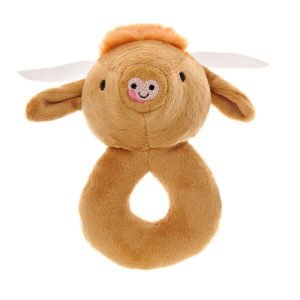 Alternative view of Highland Cow Plush Rattle