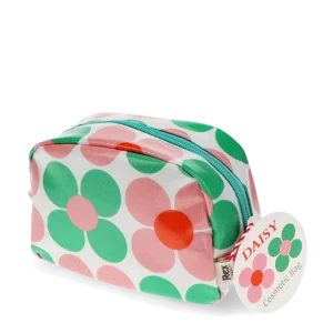 Alternative view of Green and Pink Daisy Makeup Bag