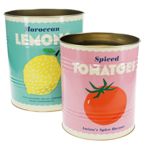 Alternative view of Lemon and Tomato XL Storage Tins