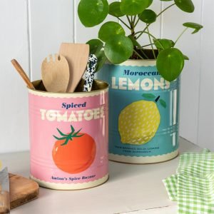 Lemon and Tomato XL Storage Tins