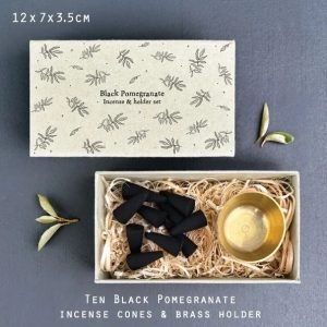 Large Matchbox Cone set Black Pomegranate