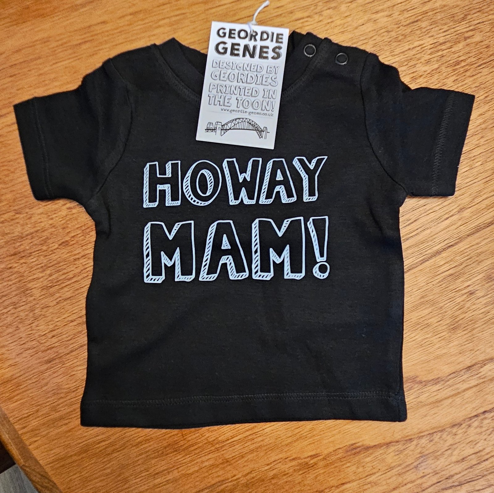 Howay Mam Geordie Baby Tee
