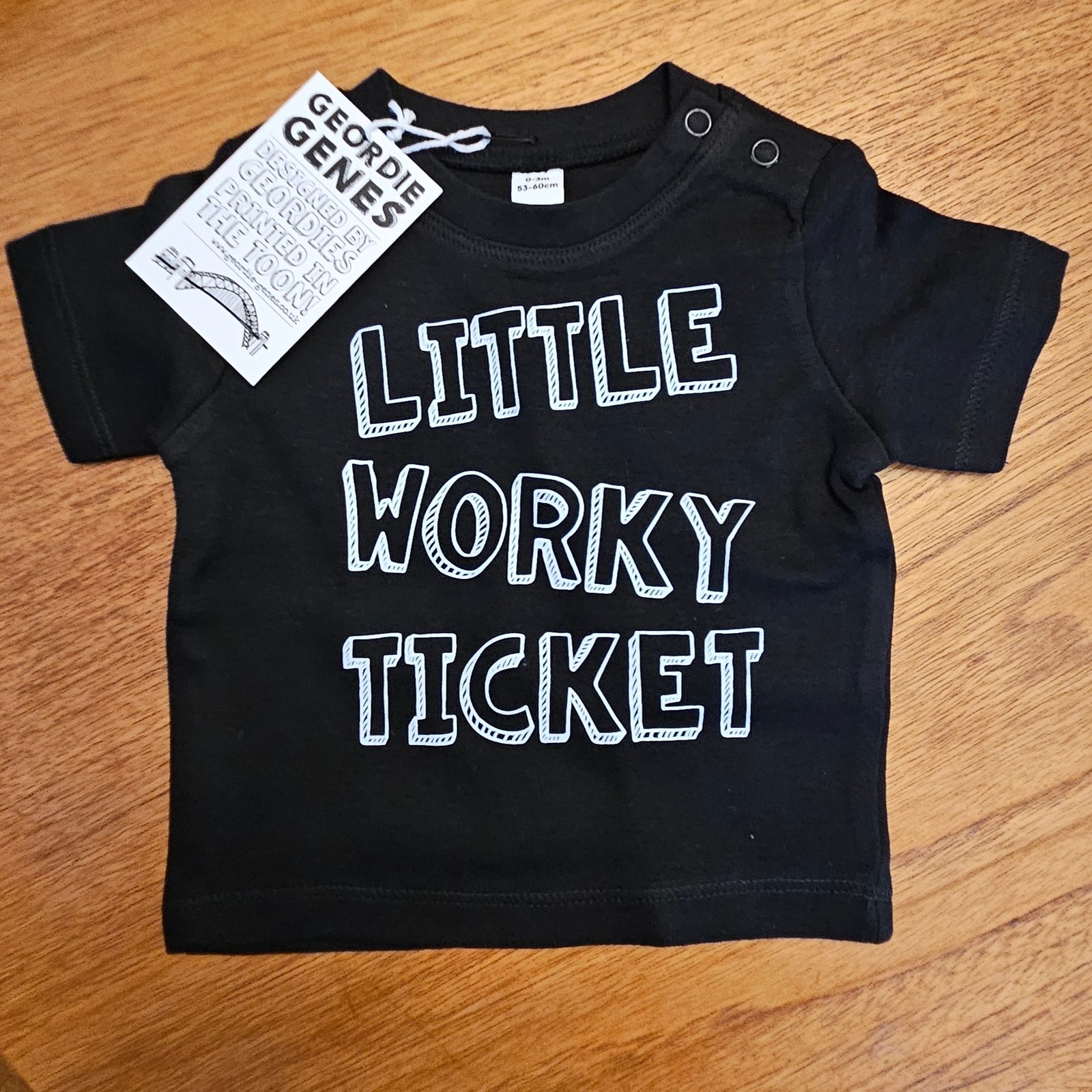 Worky Ticket Geordie Baby Tee